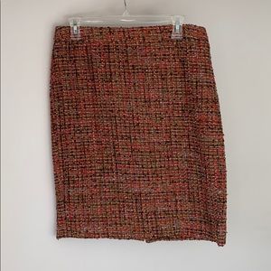 J Crew tweed like pencil skirt size 10